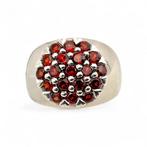 Zonder minimumprijs - Ring Zilver - Garnet (gecertificeerd), Nieuw