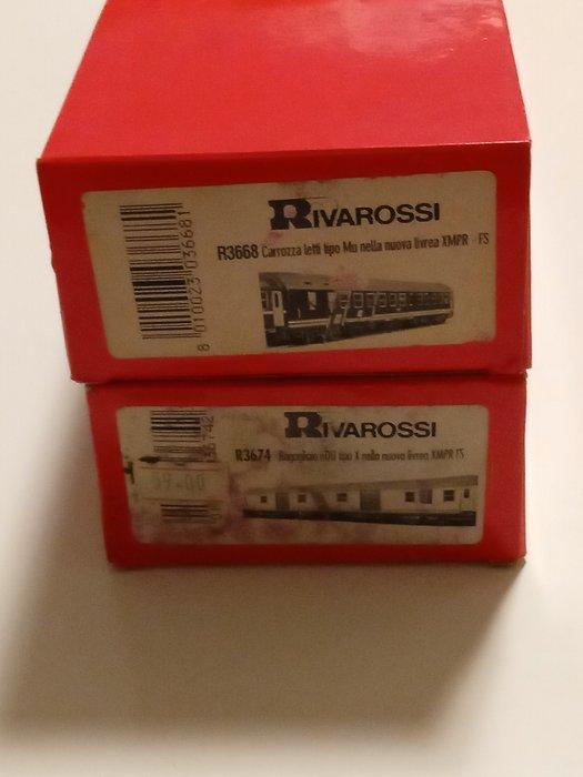 Rivarossi H0 - R3668-R3674 - Modeltrein personenwagonset (2), Hobby en Vrije tijd, Modeltreinen | H0