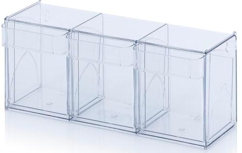 Magazijnbakken Nieuw Systeembox Transparant 60x19,7x24cm, Zakelijke goederen, Kantoor en Winkelinrichting | Magazijn, Stelling en Opslag