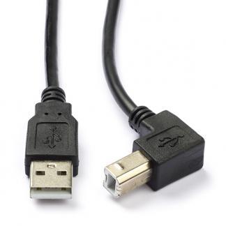USB A naar USB B kabel | 2 meter | USB 2.0, Computers en Software, Pc- en Netwerkkabels, Nieuw, Verzenden