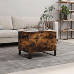 vidaXL Salontafel 60x44,5x45 cm bewerkt hout gerookt, Huis en Inrichting, Tafels | Salontafels, Minder dan 50 cm, 50 tot 100 cm