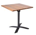 Bistro Tafel Helsinki | Bruin-Zwart | 75(h)x70x70cm, Verzenden, Nieuw in verpakking