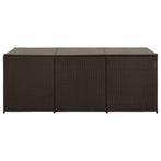 Tuinbox 180x90x70 cm poly rattan bruin (Schuurtjes-Rekken), Tuin en Terras, Verzenden, Nieuw