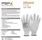 Werkhandschoenen PSP 10-700 Allround PU White Nylon (Wit), Tuin en Terras, Heren, Nieuw, Ophalen of Verzenden, Handschoenen