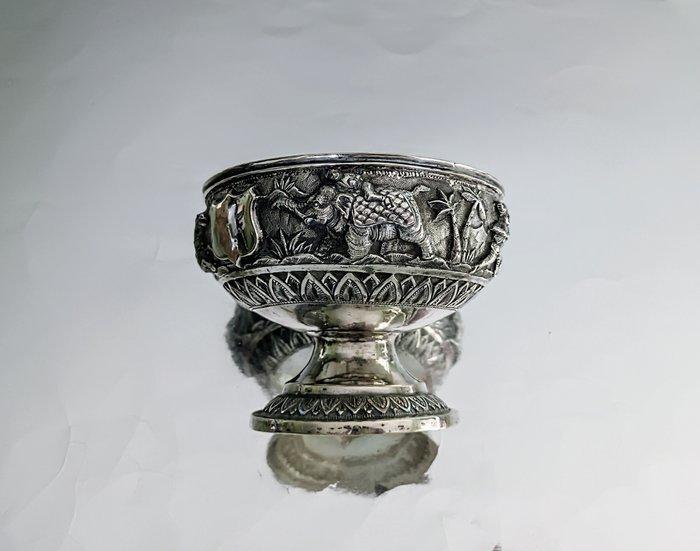 British Raj Era - Tafelmiddenstuk - .900 zilver, Antiek en Kunst, Antiek | Goud en Zilver