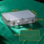 Pokerchips-Set In Koffer, Met Dobbelstenen, Dealer-Knop, 2 K, Verzenden, Nieuw