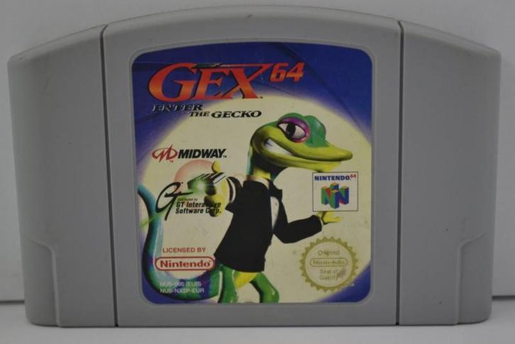 Gex 64 Enter the Gecko (N64 EUR), Spelcomputers en Games, Games | Nintendo 64, 1 speler, Zo goed als nieuw, Verzenden