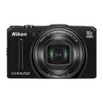 Nikon Coolpix S9700 Digitale Compact Camera - Zwart, Verzenden, Zo goed als nieuw