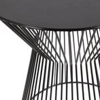 WOOOD Suus Bijzettafel - Metaal - Zwart - 46x Ø35 cm, Huis en Inrichting, Verzenden, Nieuw