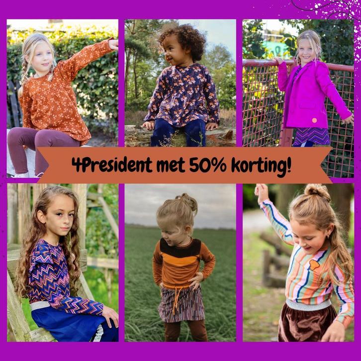 50% korting 4President meisjes outlet winterkleding, Kinderen en Baby's, Kinderkleding | Maat 104, Meisje, Nieuw, Jurk of Rok