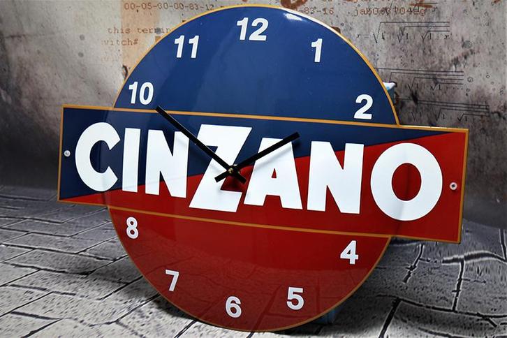 Emaille Klok Cinzano, Verzamelen, Merken en Reclamevoorwerpen, Verzenden