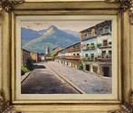 Lluís Galí (XX) - Tarde en el pueblo, Antiek en Kunst