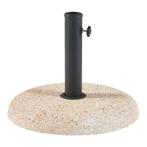 Parasolvoet Bitritto parasolhouder beton rond Ø45x6 cm steen, Tuin en Terras, Verzenden, Nieuw