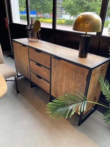 DRESSOIR 2 deuren/3 laden 180 cm massief mango GRATIS THUIS beschikbaar voor biedingen