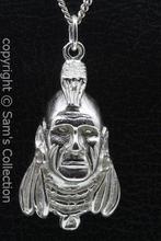 Zilveren Mohikaan indiaan ketting hanger, Sieraden, Tassen en Uiterlijk, Verzenden, Nieuw