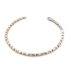 Handmade - Armband - 6.1 g - 18 karaat Roségoud, Witgoud -, Nieuw