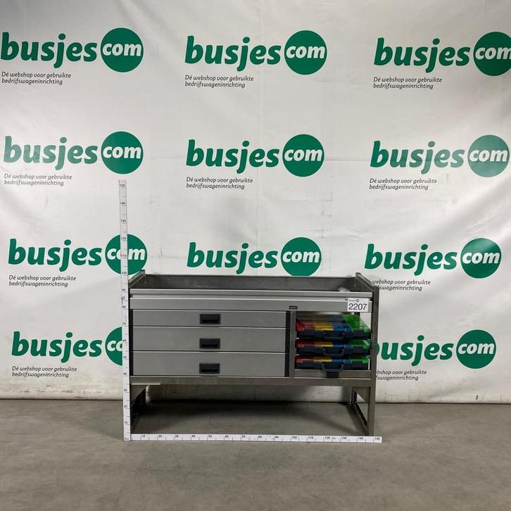 Aluca aluminium bedrijfswageninrichting gebruikt (nr 2207), Auto diversen, Overige Auto diversen, Ophalen of Verzenden