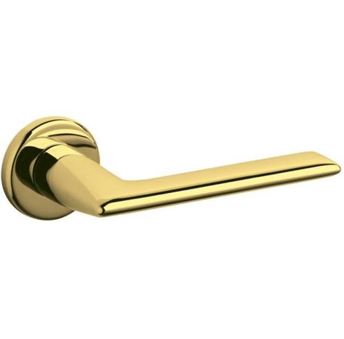 Olivari Deurkruk / Deurklink Tecno op rozet messing titaan, Doe-het-zelf en Verbouw, Hang- en Sluitwerk, Nieuw, Ophalen of Verzenden