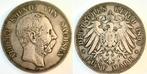 Duitsland 5 Mark Albert Sachsen 1899 E J 125 Albert zilver, Verzenden