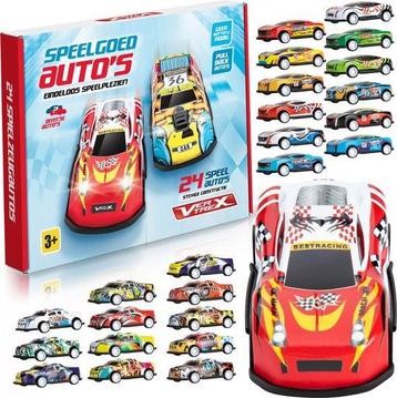 Tweedekans | Vertrex Speelgoed Auto Set - 24 stuks - Autos beschikbaar voor biedingen