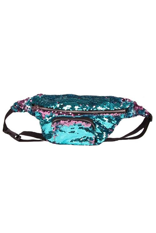 Blauw Roze Heuptasje Omkeerbare Pailletten Sequin Heuptas Fa, Sieraden, Tassen en Uiterlijk, Tassen | Damestassen, Overige typen