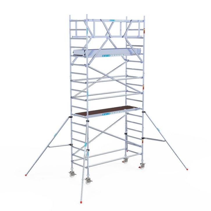 Rolsteiger Original 90x250 6,2m werkhoogte vrijstaand, Doe-het-zelf en Verbouw, Steigers, Rolsteiger of Kamersteiger, Nieuw, 5 meter of hoger