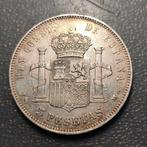 Spanje. Alfonso XIII. 5 Pesetas 1891 *18-91 PGM (Zonder, Postzegels en Munten, Munten | Europa | Niet-Euromunten