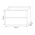 Badkamermeubel Solid Surface AQS Stockholm 60x45 cm Mat, Ophalen of Verzenden, Nieuw