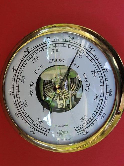Barigo Aneroid barometer - Messing glas - Bullaug-analoge, Antiek en Kunst, Curiosa en Brocante