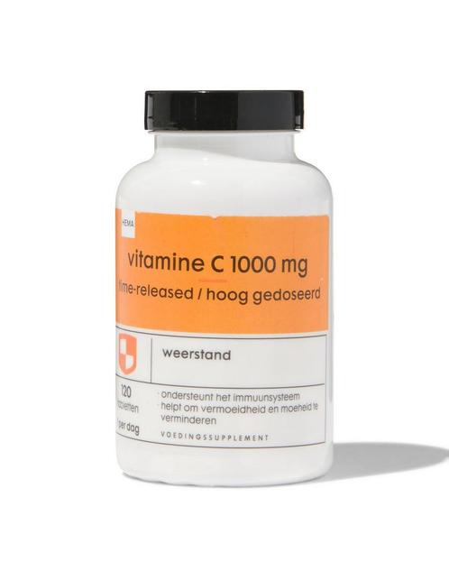 HEMA Vitamine C 1000mg time released en hoog gedoseerd - 120, Sport en Fitness, Gezondheidsproducten en Wellness, Nieuw, Verzenden