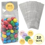 Fako Bijoux® - Uitdeelzakjes Met Sluitstickers - 20 Stickers, Verzenden, Nieuw