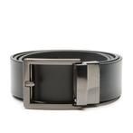 DTCH.FIT zwarte leren riem Nathan met - Maat: 95 cm, 95 tot 105 cm, Nieuw, Riem of Ceintuur, DTCH.FIT