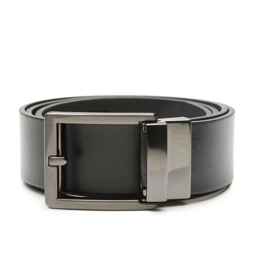 DTCH.FIT zwarte leren riem Nathan met - Maat: 95 cm, Kleding | Heren, Riemen en Ceinturen, 95 tot 105 cm, Echt leder, Zwart, Nieuw