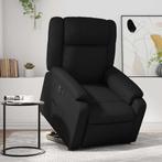 vidaXL Sta-op-stoel elektrisch kunstleer zwart, Huis en Inrichting, Fauteuils, Verzenden, Nieuw