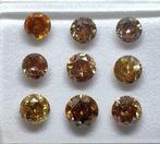 9 pcs Diamant (Natuurlijk) - 1.13 ct - Rond - I3, P1 -, Nieuw