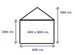 Premium Partytent PVC 4x8x2 mtr in Wit (4x8 meter), Verzenden, Nieuw, 2 meter of meer, Partytent