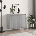 vidaXL Dressoirs 2 st 40x35x70 cm bewerkt hout grijs sonoma, Minder dan 50 cm, Verzenden, Nieuw, 25 tot 50 cm