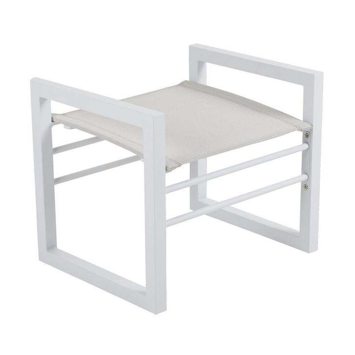 *WOONWINKEL* Lavis Alure Voetenbankje Wit, Tuin en Terras, Tuinsets en Loungesets, Nieuw, Kunststof, Verzenden