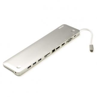 USB C docking stations | Aten (10 aansluitingen, 4K@30Hz), Computers en Software, Pc- en Netwerkkabels, Nieuw, Verzenden