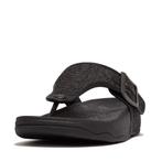 -20% FitFlop  FitFlop Trakk ii mens buckle two-tone canvas t, Slippers, Verzenden, Zwart, Nieuw