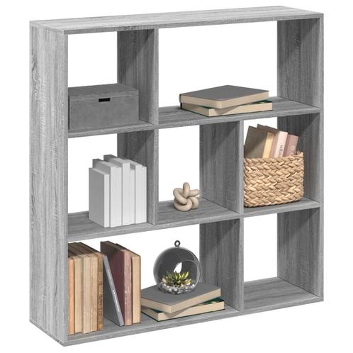 vidaXL Kamerscherm / boekenkast 102x29x103,5 cm hout grijs, Huis en Inrichting, Kasten | Boekenkasten, Nieuw, Overige houtsoorten