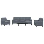 vidaXL 4-delige Loungeset met kussens en bolsters fluweel, Huis en Inrichting, Banken | Bankstellen, Verzenden, Nieuw, Vierpersoons of meer