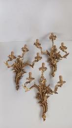 Wandkandelaar - Brons - Gouden Trittico applicatie