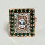 Zonder minimumprijs - Ring - 9 kt. Roségoud, Zilver -, Nieuw