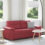 vidaXL 2-zitsbank wijnrood 140 cm kunstleer, Huis en Inrichting, Banken | Bankstellen, Verzenden, Nieuw, Tweepersoons, Leer