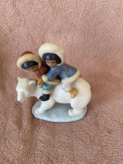 Lladró - Beeld, Lladro Eskimo Riders 5353 Jose Puche - 18 cm, Antiek en Kunst, Antiek | Glas en Kristal