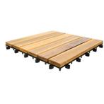 Set van 10 terrastegels hout kliktegels 30x30cm, Nieuw, Ophalen of Verzenden