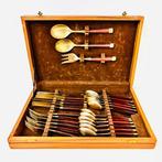 Bestekset - Mid-Century Scandinavische bestekset - Hout,, Antiek en Kunst