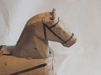 sculptuur, Holzpferd auf Rollen um 1920 - 30 cm - Beuken -, Antiek en Kunst