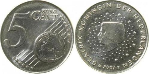 2007 Nederland 5 Cent auf artfremden Rohling 3,51 gr star..., Postzegels en Munten, Munten | Europa | Niet-Euromunten, Verzenden